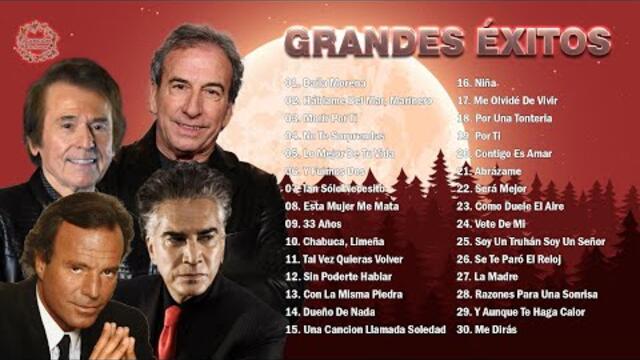 2 HORA DE MÚSICA ROMÁNTICA DE JULIO IGLESIAS, JOSÉ LUIS PERALES, RAPHAEL, JOSÉ LUIS RODRÍGUEZ