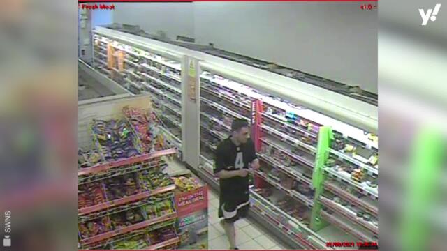 Chilling moment man injects own blood into supermarket food