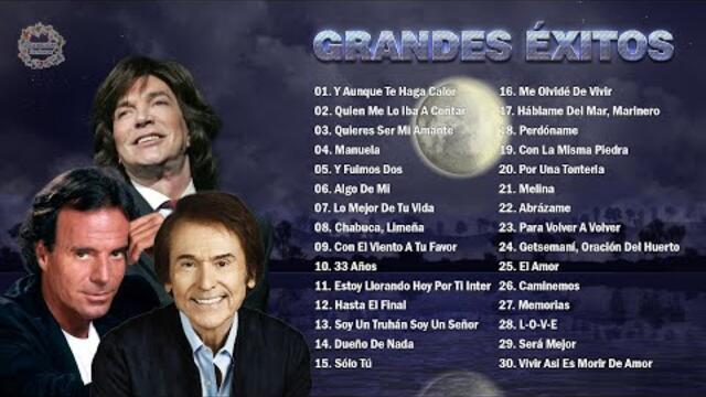 JULIO IGLESIAS, RAPHAEL, CAMILO SESTO ÉXITOS SUS MEJORES CANCIONES ROMANTICAS - 30 GRANDES ÉXITOS