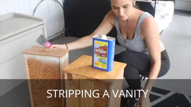 How to Strip a Vanity | Bathroom Vanity Makeover