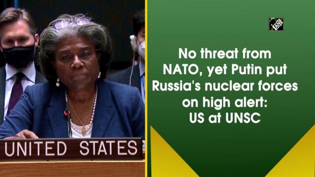 No threat from NATO, yet Putin put Russia's nuclear forces on high alert: US at UNSC