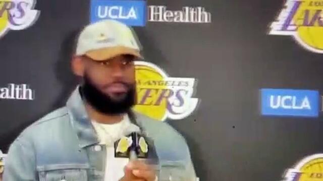 Lakers LeBron James after loss to Mavs