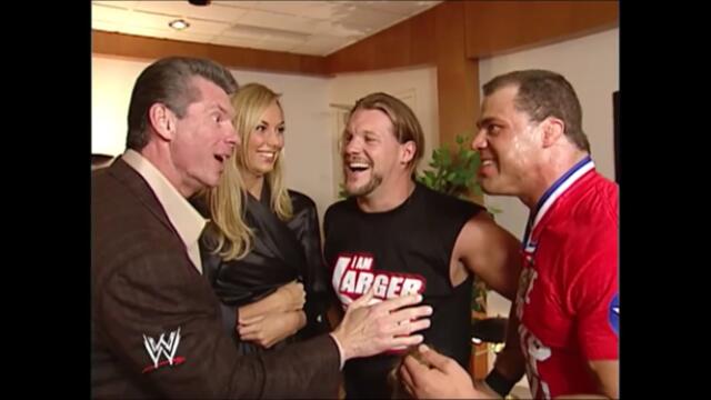 Mr. McMahon meets with Angle & Jericho