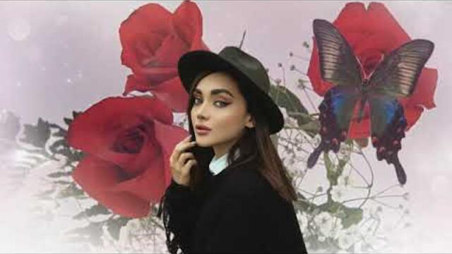 Очень красивая  девушка и розы