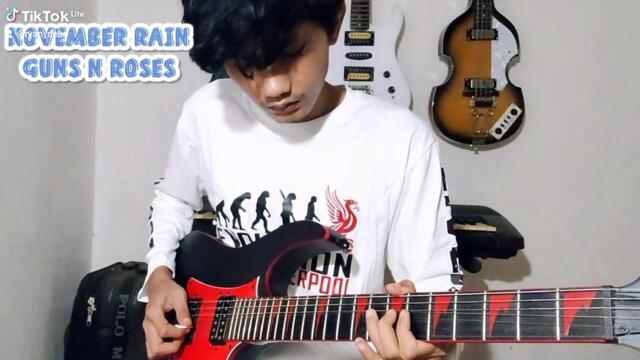 Guns N Roses - November Rain Solo Guitar ( cover )