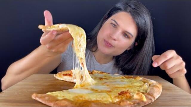 CHEESE PIZZA | MUKBANG | EATING SOUNDS | ASMR