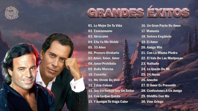 2 HORA DE MÚSICA ROMÁNTICA MÁS HERMOSAS DE JULIO IGLESIAS Y JOSÉ VELEZ - 30 GRANDES EXITOS