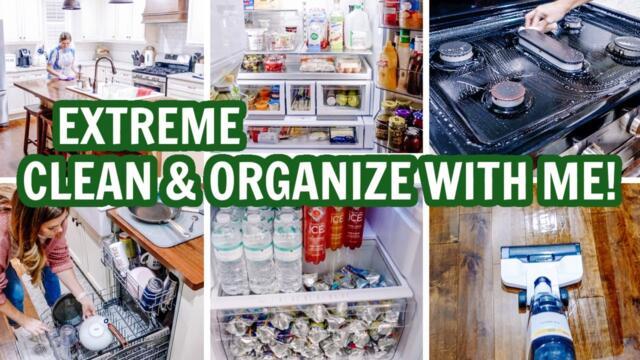EXTREME CLEAN & ORGANIZE WITH ME | EXTREME CLEANING MOTIVATION | HOW TO MAKE A COZY BED