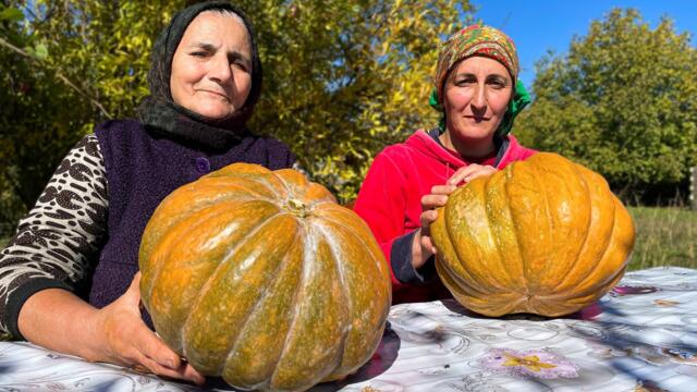Cooking Pilaf in Sweet Pumpkin! Relaxing village life