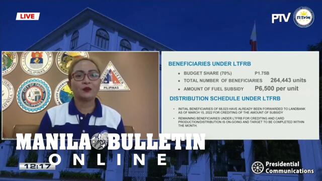 LTFRB starts distribution of fuel subsidy to PUV drivers, operators