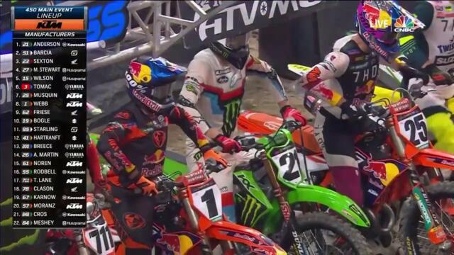 2022 AMA Supercross Indianapolis- 450SX Main Event