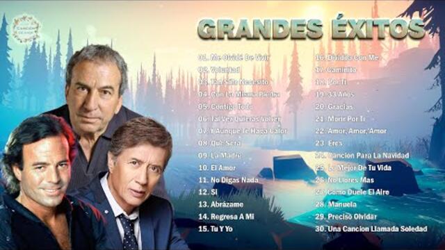JULIO IGLESIAS, JOSÉ MARÍA NAPOLEÓN, JOSÉ LUIS PERALES ÉXITOS SUS MEJORES CANCIONES