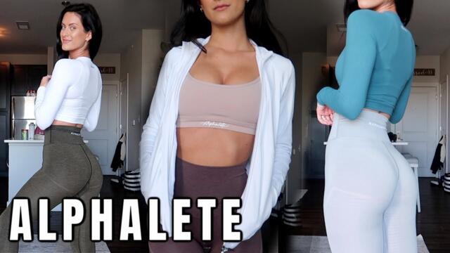 ALPHALETE TRY ON HAUL | New Leggings, Jackets, & Camo