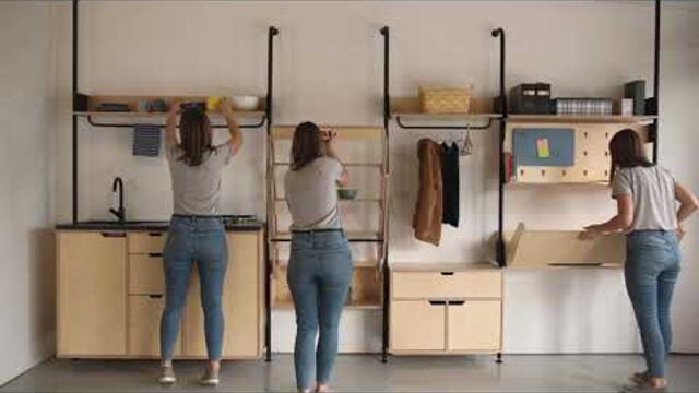 RAW Modular Stilts Fixed Furniture system