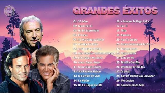 2 HORA DE MÚSICA ROMÁNTICA MÁS HERMOSAS DE JULIO IGLESIAS, JOSÉ LUIS RODRÍGUEZ, JOSÉ LUIS PERALES