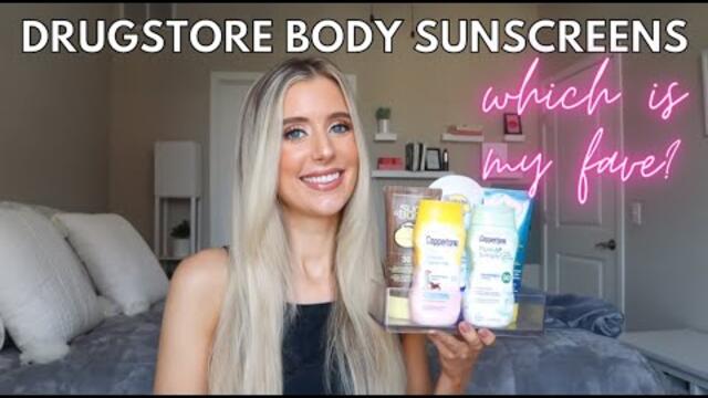 Drugstore Body Sunscreen Review | Ocean Potion, Banana Boat Light As Air, Coppertone, Sun Bum
