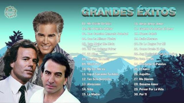 JULIO IGLESIAS, JOSÉ LUIS PERALES, JOSÉ LUIS RODRÍGUEZ ÉXITOS SUS MEJORES CANCIONES