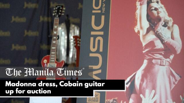 Madonna dress, Cobain guitar up for auction