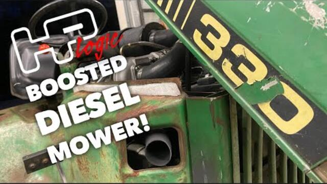 TURBOCHARGING MY DIESEL MOWER | JOHN DEERE 330 TURBO | ROLLS COAL