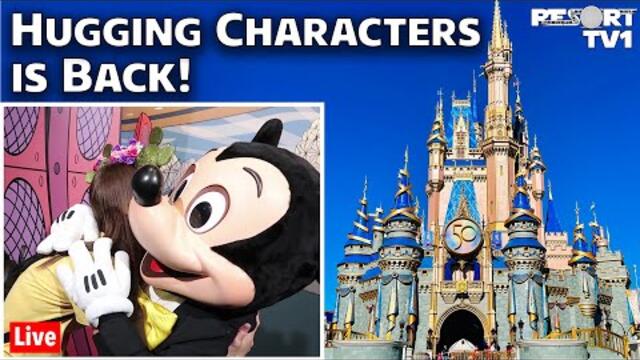 🔴Live: Hugging Mickey & Minnie Mouse is Back at Magic Kingdom - Walt Disney World Live Stream