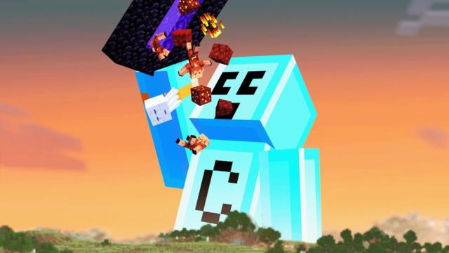 Minecraft but you can Eat Dimensions