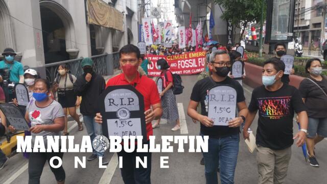 Philippine Movement for Climate Change holds protest rally in Mendiola, Manila on Earth Day