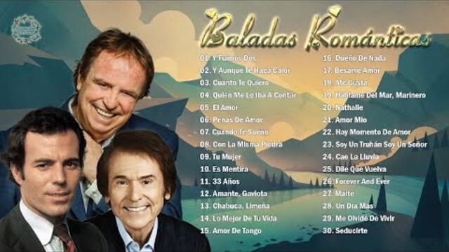 RAPHAEL, JULIO IGLESIAS, DYANGO SUS GRANDES ÉXITOS BALADAS ROMÁNTICAS INOLVIDABLES