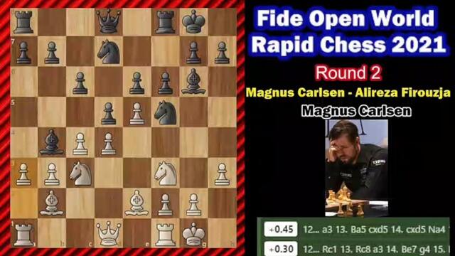_ One Bad Move and Find Door _ Magnus Carlsen - Alireza Firouzja __ Fide Open World Rapid Chess 2021