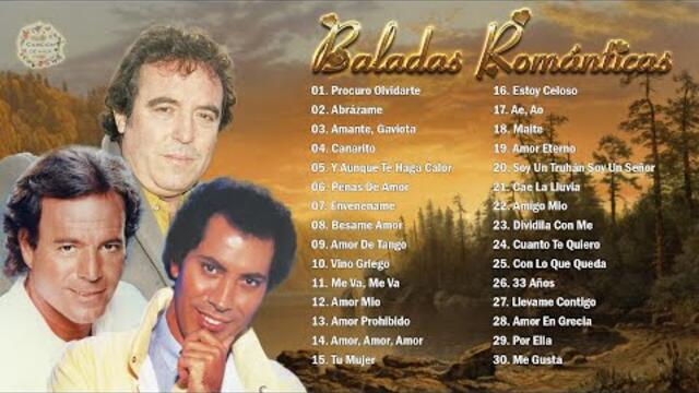 JULIO IGLESIAS, DYANGO, JOSÉ VELEZ MIX 30 SUPER ÉXITOS ROMÁNTICOS DEL RECUERDO