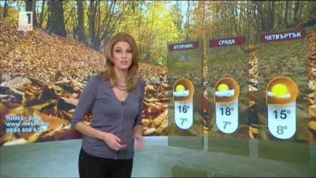BNT weather - Elitsa Dimitrova - 16.11.2015 (12:20h)