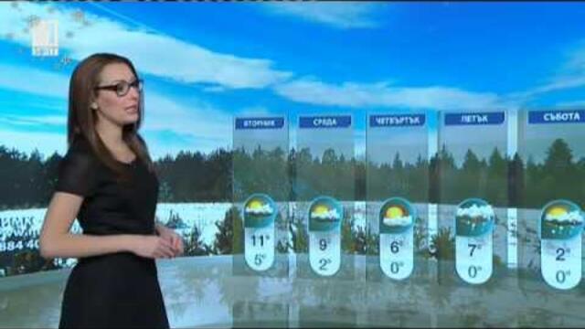 BNT weather - Pavleta Terziyska - 10.01.2016 (20:40h)