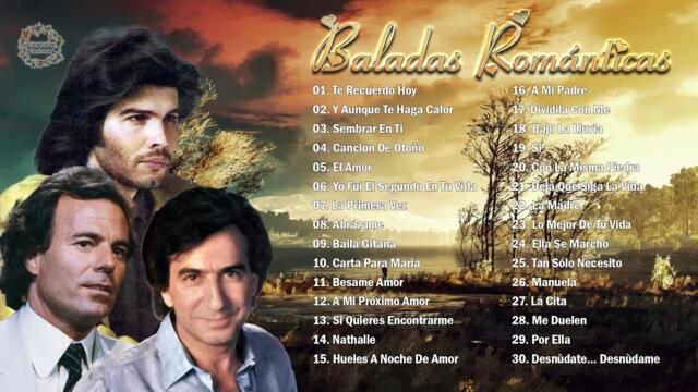 JULIO IGLESIAS, PERALES, MIGUEL GALLARDO MIX 30 SUPER ÉXITOS ROMÁNTICOS DEL RECUERDO