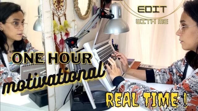 one hour motivational real time video - putting subtitle to my YouTube videos/ no music bg