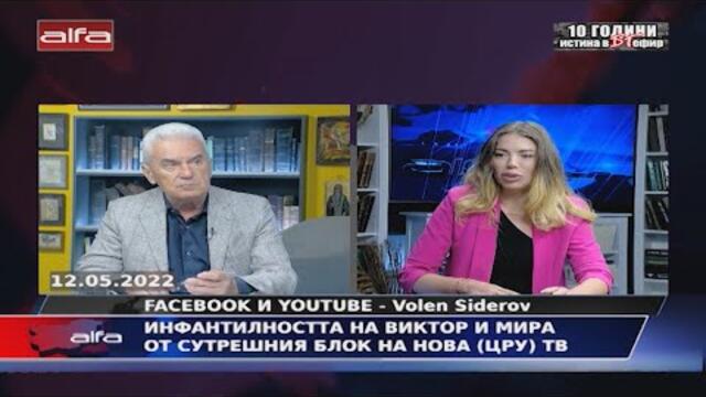 ИНФАНТИЛНОСТТА НА ВИКТОР И МИРА ОТ СУТРЕШНУИЯ БЛОК НА НОВА (ЦРУ) ТВ