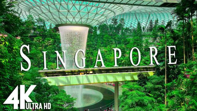 Singapore 4K -  Relaxing Music Along With Beautiful Nature Videos