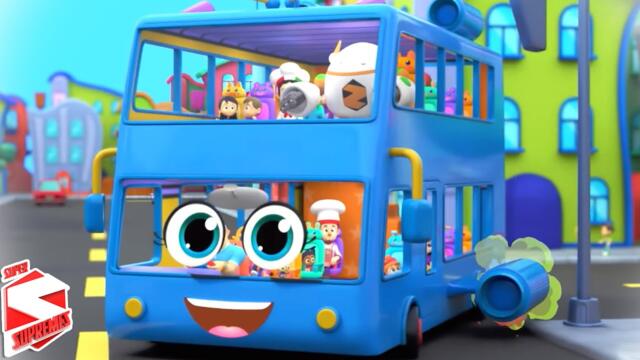 The Wheels On The Bus + More Nursery Rhymes and Vehicle Songs For Children