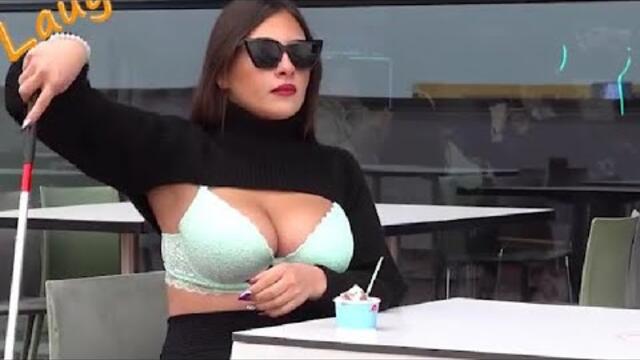 Blind Girl Eating Ice Cream Prank