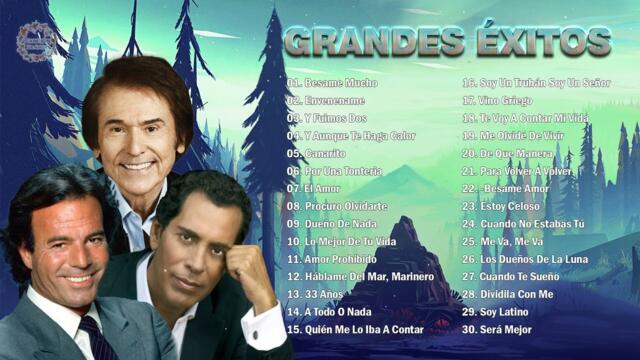 JULIO IGLESIAS, JOSÉ VELEZ, RAPHAEL EXITOS SUS MEJORES CANCIONES - BALADAS ROMANTICAS