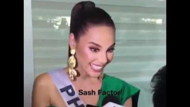 Miss Universe Philippines Catriona Gray interview during her departure to Thailand