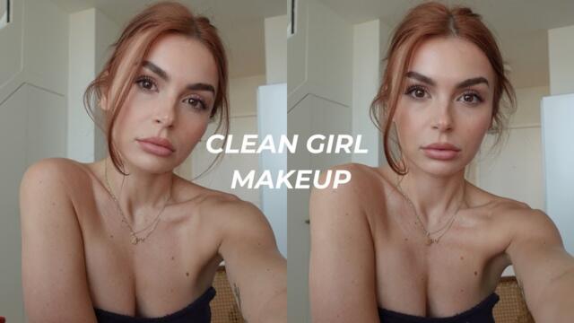 CLEAN GIRL MAKEUP | chit chat grwm: moving in together, leaving toronto