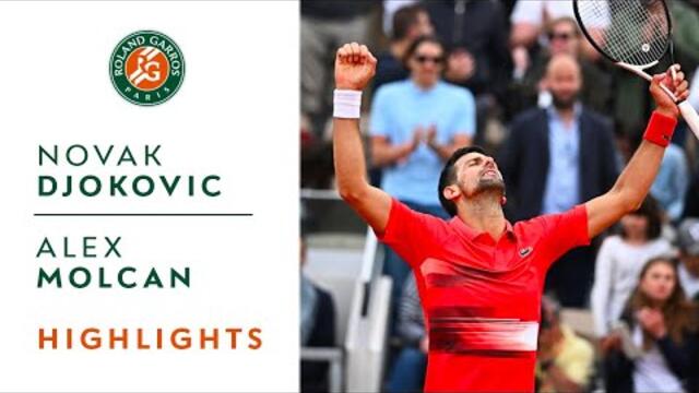Novak Djokovic vs Alex Molcan - Round 2 Highlights I Roland-Garros 2022