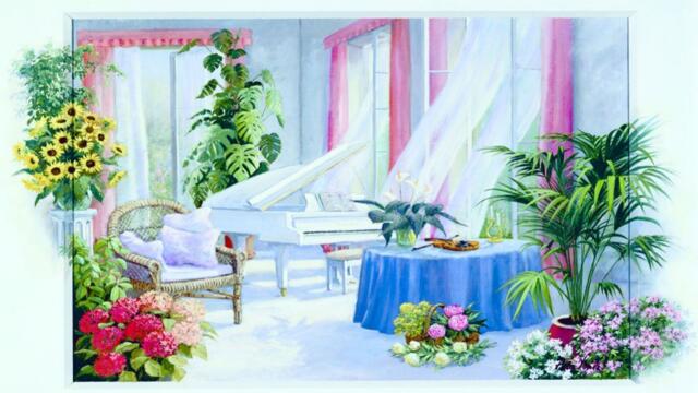 ♥‿♥ Домашен уют ... painting ... (music by Richard Clayderman) ♥‿♥