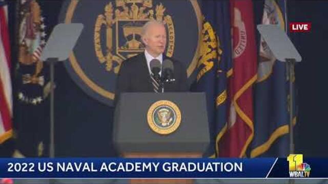 LIVE: US Naval Academy graduation and commissioning ceremony - President Biden to speak - https:/…