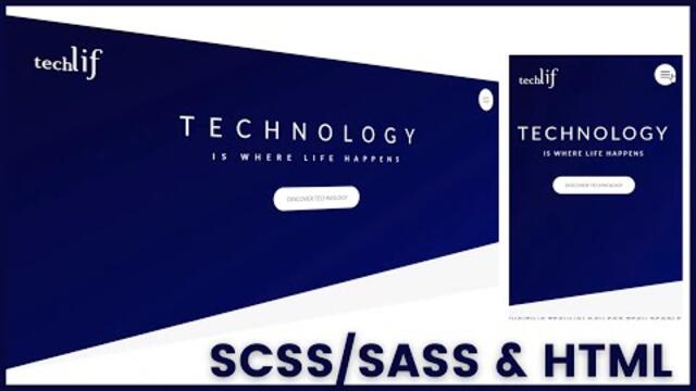 Build A Responsive Website With HTML & SCSS/SASS,  Full SASS Project (Create Website With SASS) 2022