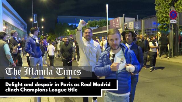 Delight and despair in Paris as Real Madrid clinch Champions League title