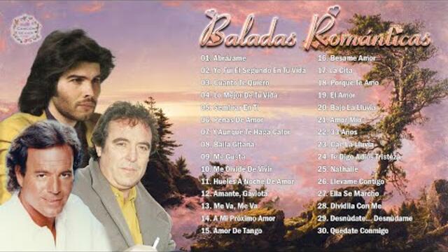 JULIO IGLESIAS, DYANGO, MIGUEL GALLARDO MIX 30 SUPER ÉXITOS ROMÁNTICOS DEL RECUERDO