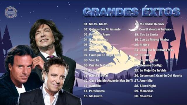 JULIO IGLESIAS, CAMILO SESTO, DYANGO MIX 30 SUPER ÉXITOS ROMÁNTICOS DEL RECUERDO