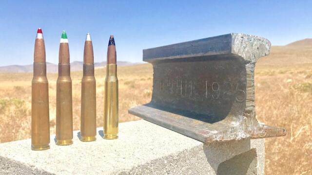 50 CAL VS TRAIN TRACK RAIL