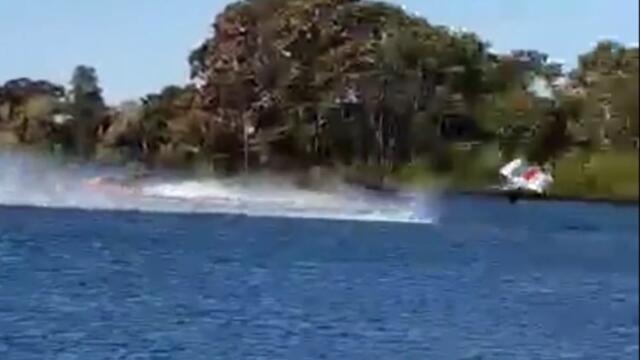 Powerboat crash on the Manning