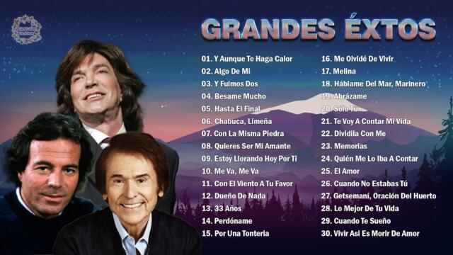 CAMILO SESTO, RAPHAEL, JULIO IGLESIAS SUS GRANDES ÉXITOS BALADAS ROMÁNTICAS INOLVIDABLES